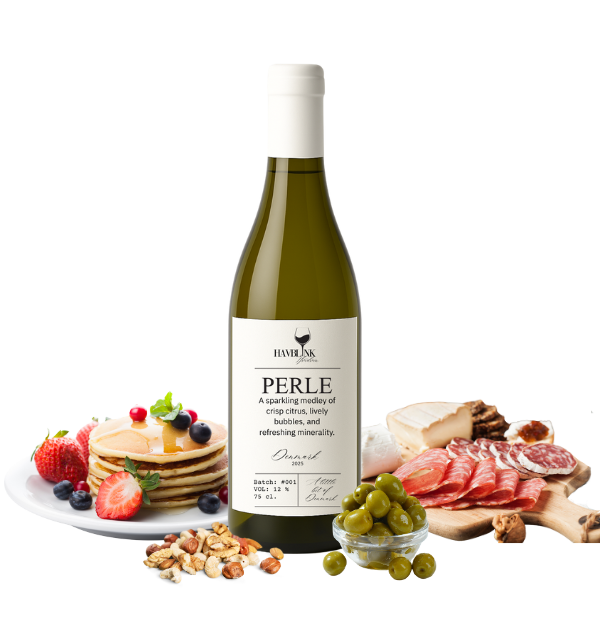Mad der går med Perle vin